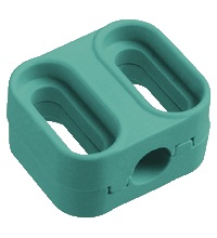 Pepperl&plus;Fuchs Mounting Flange; for 4.5mm barrel sensors; plastic; green